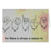 Smile...for there is always a reason to (Front Horizontal)