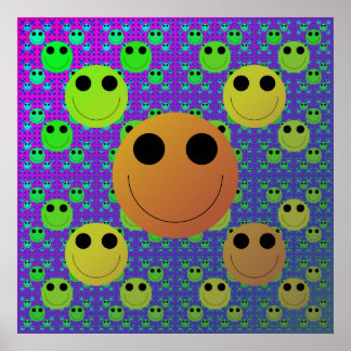 Smile Fractal Poster