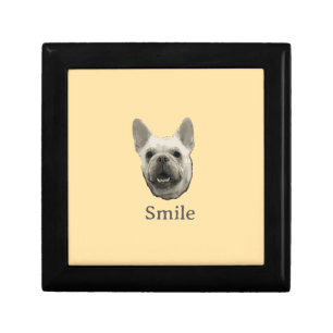Smile French Bulldog Beige Gift Box
