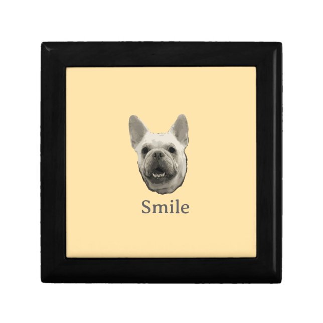 Smile French Bulldog Beige Gift Box (Front)