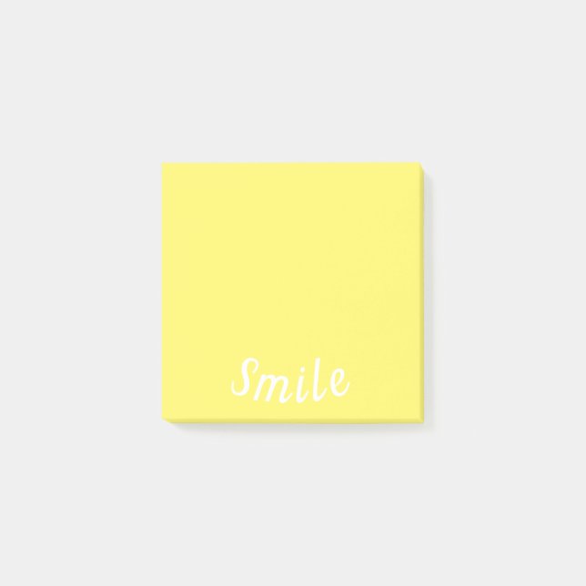 Smile Fun Sunshine Yellow Post-it Notes (Front)