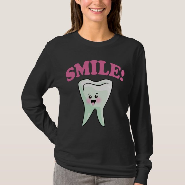 Smile Funny Dentists T-Shirt (Front)