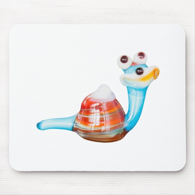 SMILE GLASS SNAIL MOUSE PAD (Front)