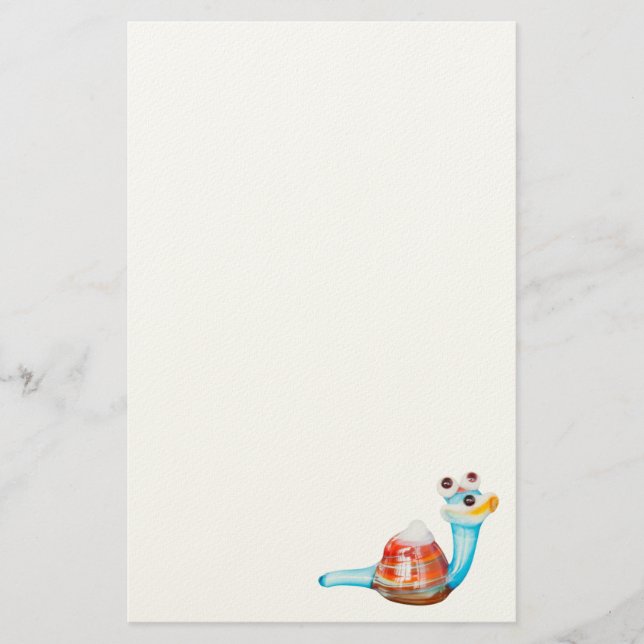 SMILE GLASS SNAIL STATIONERY (Front)