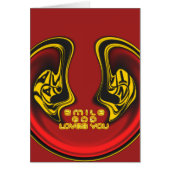 Smile God Loves You Beautiful Amazing Text Quote (Front)