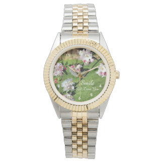 Smile God Loves You Blossoms Inspirational Watch