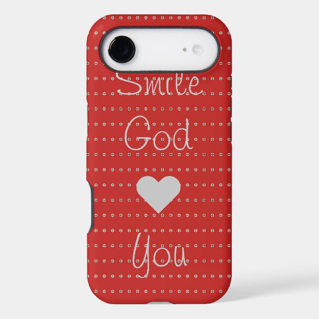 Smile God Loves You Case-Mate iPhone Case (Back)