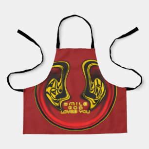Smile God Loves You Gift Of Life Latest Text Quote Apron