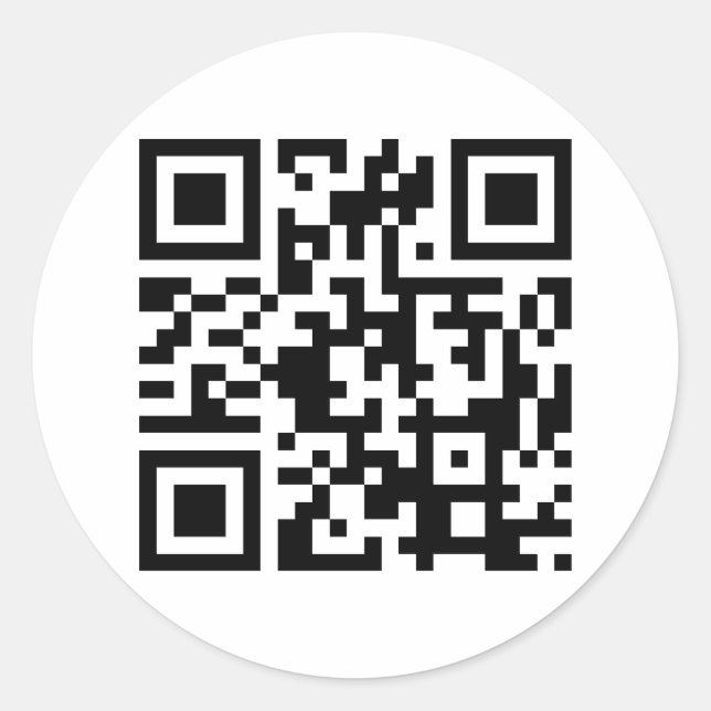 SMILE GOD LOVES YOU! (QR Code Product) Classic Round Sticker (Front)