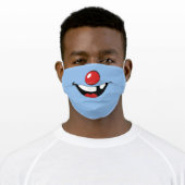 Smile - Goofy Red Nose, Face Mask (Worn)