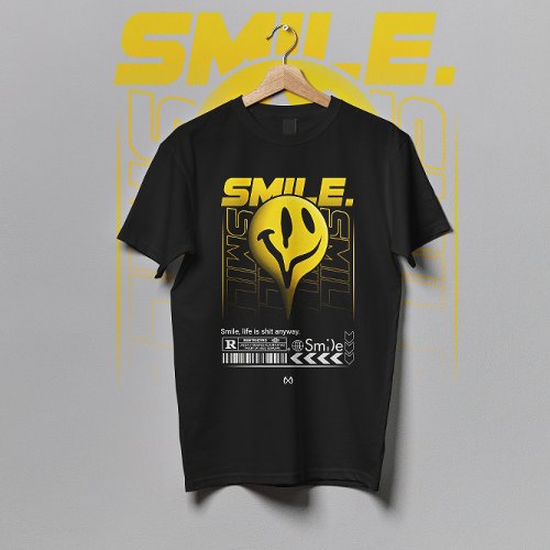 Smile happy emoji streetwear T_Shirt