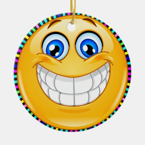 Smile Happy Face Friendship Ornamenet _ SRF Ceramic Ornament