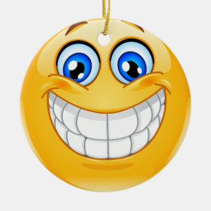 Smile Happy Face Friendship Ornamenet - SRF Ceramic Ornament