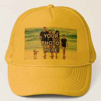 ☀️SMILE! Hat - Yellow Custom Family Photo