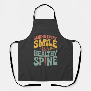 Smile Healthy Spine Chiropractor Quote Design Apron