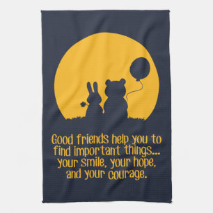 Smile, hope, courage kitchen towel