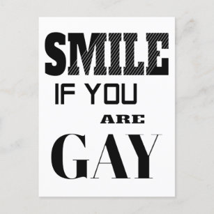 Smile if you are Gay Postcard