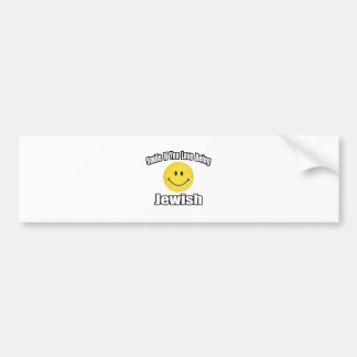 Smile If You Love Being Jewish Bumper Sticker