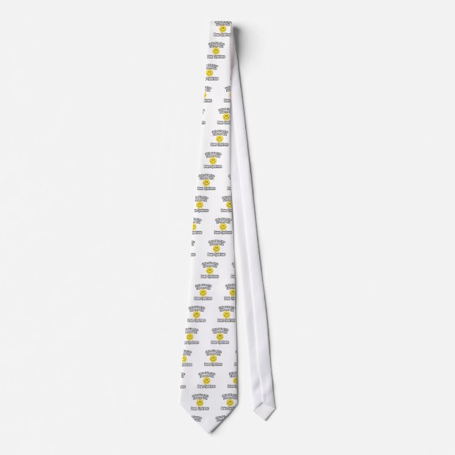 Smile If You Love Someone With Down Syndrome Neck Tie (Front)