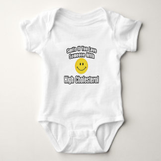 Smile If You Love Someone With High Cholesterol Baby Bodysuit