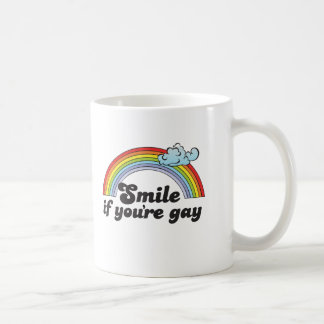 SMILE IF YOU'RE GAY COFFEE MUG