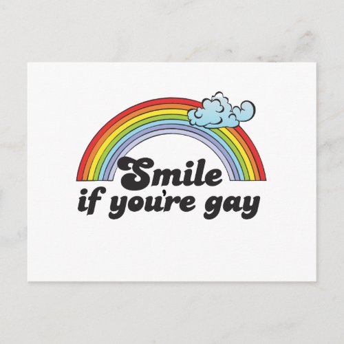 SMILE IF YOURE GAY POSTCARD