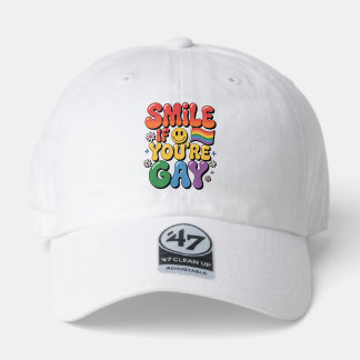"Smile If You're Gay" Rainbow Pride Hat