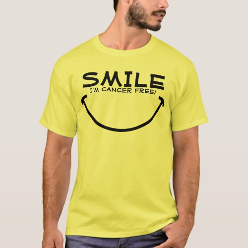 Smile Im Cancer Free T_Shirt