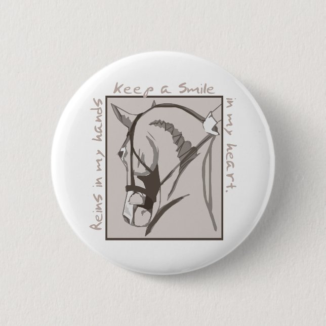 Smile In My Heart Pinback Button (Front)