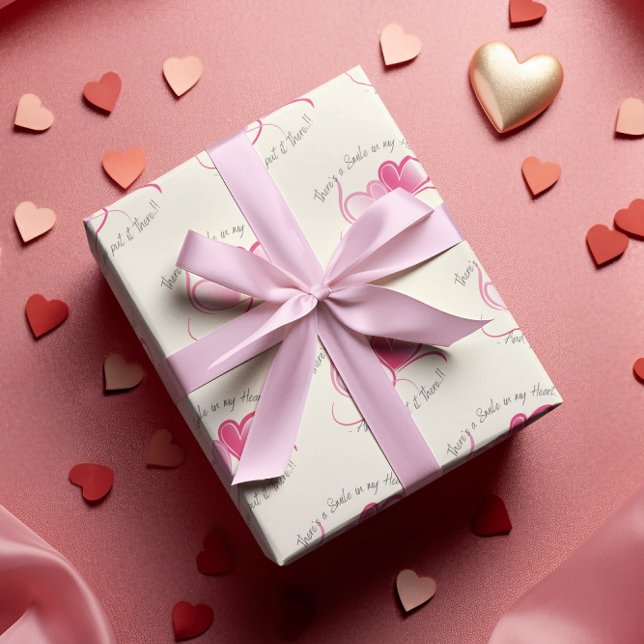 Smile in My Heart Valentine's Wrapping Paper (Creator Uploaded)