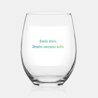 Smile Inspire Daily Glass