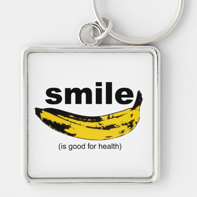 SMILE is good for health - Keychain (Front)