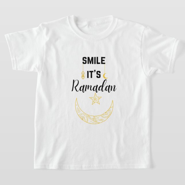 smile it is ramadan kareem islam for Muslim   T-Shirt (Laydown)