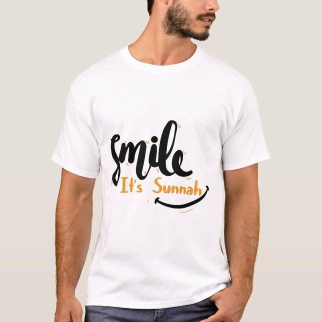 Smile it’s Sunnah  T-Shirt (Front)