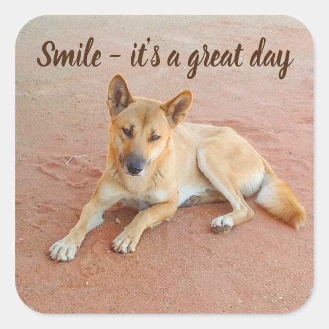 Smile it's a great day sticker (Front)