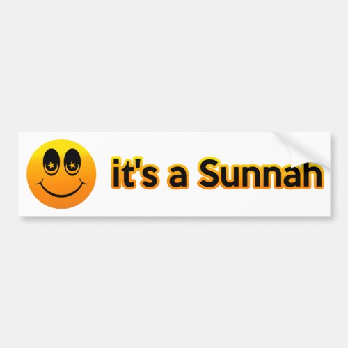 Smile its a Sunnah Bumper Sticker