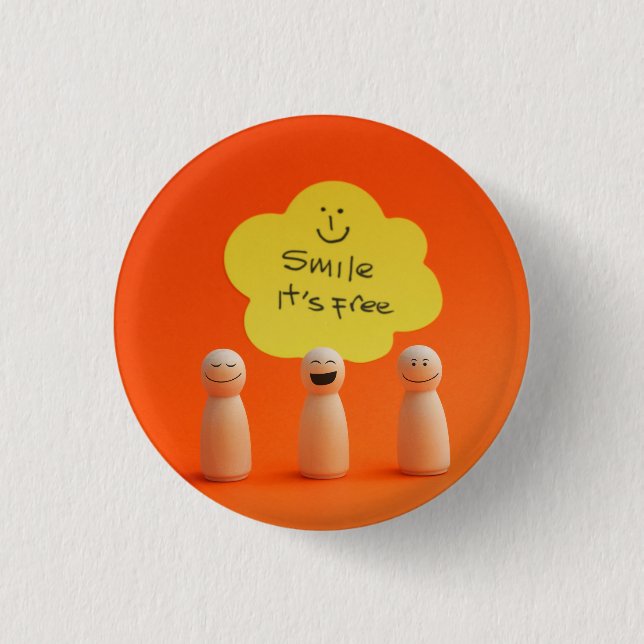 Smile, it's free button (Front)