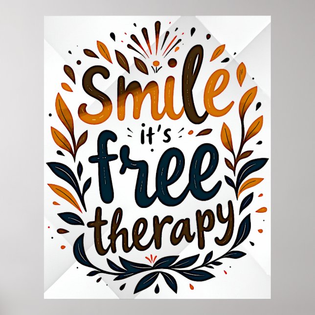 Smile: It's Free Therapy Poster (Front)