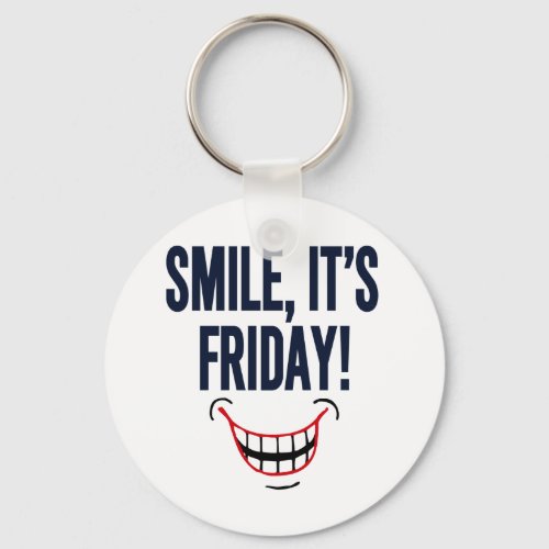 Smile Its Friday Keychain
