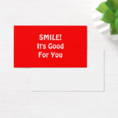 SMILE! It's Good For You. Red. (Desk)