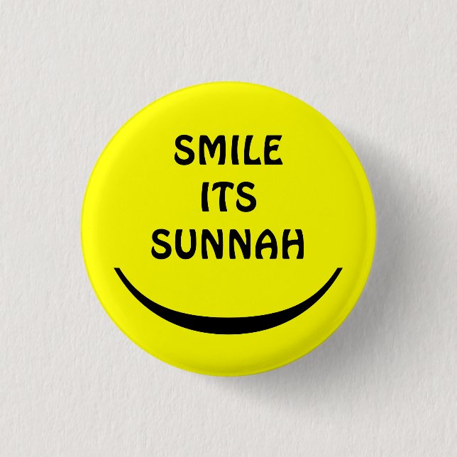smile its sunnah button (Front)