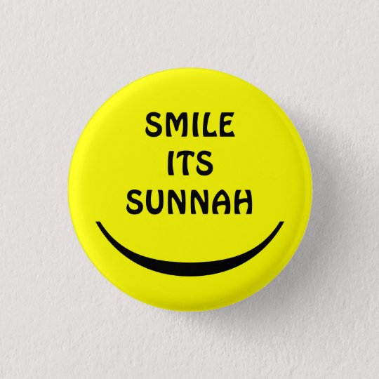 smile its sunnah button | Zazzle.com
