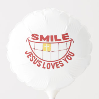 Smile Jesus Loves You Balloon