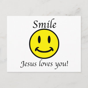 Smile, Jesus loves you Postcard