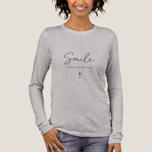 Smile Jesus Loves You Tri-Blend Shirt