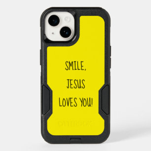 Smile, Jesus Loves You Yellow Happy Sunshine OtterBox iPhone 14 Case