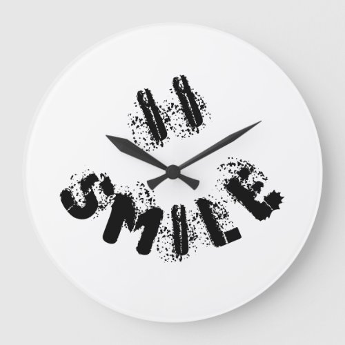 Smile Large Clock