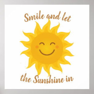 Smiling Sun Posters & Prints | Zazzle