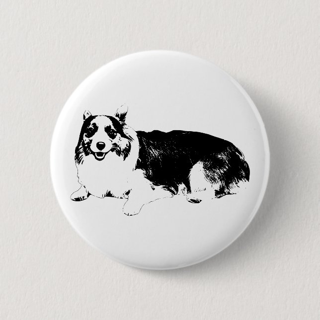 Smile Like A Corgi Button (Front)