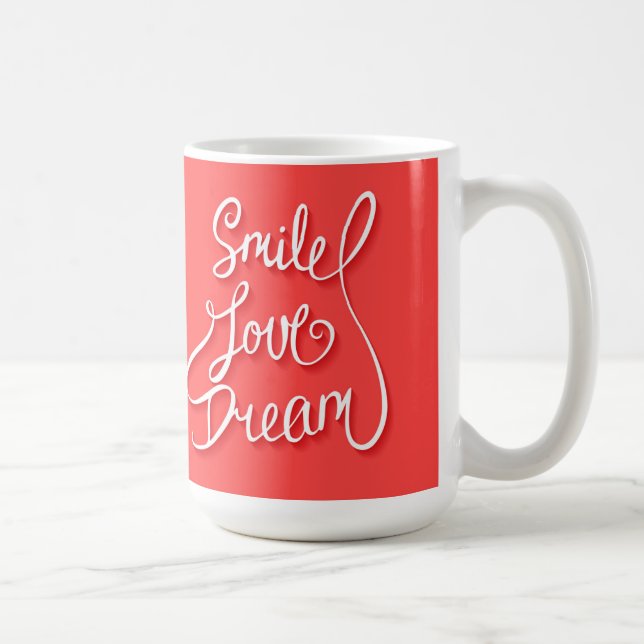 Smile Love Dream Coffee Mug (Right)